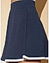 KOTTY WOMENS NAVY BLUE FLARED MINI SKIRTS