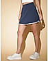 KOTTY WOMENS NAVY BLUE FLARED MINI SKIRTS