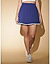 KOTTY WOMENS BLUE FLARED MINI SKIRT