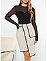 KOTTY WOMENS ASYMMETRIC PENCIL MINI SKIRT