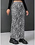 KOTTY WOMENS PRINTED SIDE SLIT MAXI PENCIL SKIRT