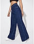 KOTTY WOMENS CASUAL WIDE LEG BLUE JEANS