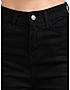 KOTTY WOMENS CASUAL WIDE LEG BLACK JEANS