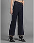 KOTTY WOMENS CASUAL WIDE LEG BLUE JEANS