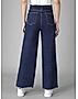 KOTTY WOMENS CASUAL WIDE LEG BLUE JEANS