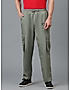 KOTTY MEN'S SOLID MID RISE STYLISH WITH MULTIPLE POCKETS COMFORTABLE AND STRECHABLE CARGO PANTS