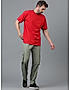 KOTTY MEN'S SOLID MID RISE STYLISH WITH MULTIPLE POCKETS COMFORTABLE AND STRECHABLE CARGO PANTS