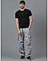 KOTTY MEN'S SOLID MID RISE STYLISH WITH MULTIPLE POCKETS COMFORTABLE AND STRECHABLE CARGO PANTS