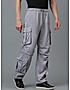 KOTTY MEN'S SOLID MID RISE STYLISH WITH MULTIPLE POCKETS COMFORTABLE AND STRECHABLE CARGO PANTS