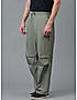 KOTTY MEN'S SOLID MID RISE STYLISH WITH MULTIPLE POCKETS COMFORTABLE AND STRECHABLE CARGO PANTS