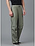 KOTTY MEN'S SOLID MID RISE STYLISH WITH MULTIPLE POCKETS COMFORTABLE AND STRECHABLE CARGO PANTS