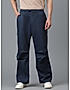 KOTTY MEN'S SOLID MID RISE STYLISH WITH MULTIPLE POCKETS COMFORTABLE AND STRECHABLE CARGO PANTS