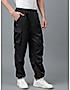 KOTTY MEN'S SOLID MID RISE STYLISH WITH MULTIPLE POCKETS COMFORTABLE AND STRECHABLE CARGO PANTS