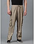 KOTTY MEN'S SOLID MID RISE STYLISH WITH MULTIPLE POCKETS COMFORTABLE AND STRECHABLE CARGO PANTS