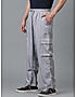 KOTTY MEN'S SOLID MID RISE STYLISH WITH MULTIPLE POCKETS COMFORTABLE AND STRECHABLE CARGO PANTS