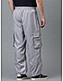 KOTTY MEN'S SOLID MID RISE STYLISH WITH MULTIPLE POCKETS COMFORTABLE AND STRECHABLE CARGO PANTS