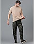 KOTTY MEN'S SOLID MID RISE STYLISH WITH MULTIPLE POCKETS COMFORTABLE AND STRECHABLE CARGO PANTS