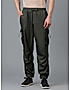 KOTTY MEN'S SOLID MID RISE STYLISH WITH MULTIPLE POCKETS COMFORTABLE AND STRECHABLE CARGO PANTS