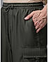 KOTTY MEN'S SOLID MID RISE STYLISH WITH MULTIPLE POCKETS COMFORTABLE AND STRECHABLE CARGO PANTS