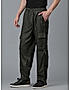 KOTTY MEN'S SOLID MID RISE STYLISH WITH MULTIPLE POCKETS COMFORTABLE AND STRECHABLE CARGO PANTS