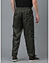 KOTTY MEN'S SOLID MID RISE STYLISH WITH MULTIPLE POCKETS COMFORTABLE AND STRECHABLE CARGO PANTS