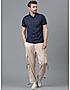 KOTTY MEN'S SOLID MID RISE STYLISH WITH MULTIPLE POCKETS COMFORTABLE AND STRECHABLE CARGO PANTS