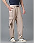 KOTTY MEN'S SOLID MID RISE STYLISH WITH MULTIPLE POCKETS COMFORTABLE AND STRECHABLE CARGO PANTS