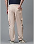 KOTTY MEN'S SOLID MID RISE STYLISH WITH MULTIPLE POCKETS COMFORTABLE AND STRECHABLE CARGO PANTS