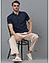 KOTTY MEN'S SOLID MID RISE STYLISH WITH MULTIPLE POCKETS COMFORTABLE AND STRECHABLE CARGO PANTS