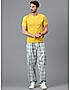 KOTTY MEN'S PRINTED MID RISE STYLISH WITH MULTIPLE POCKETS COMFORTABLE AND STRECHABLE CARGO PANTS