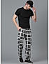 KOTTY MEN'S PRINTED MID RISE STYLISH WITH MULTIPLE POCKETS COMFORTABLE AND STRECHABLE CARGO PANTS