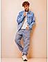 KOTTY MEN CASUAL REGULAR FIT DENIM BLUE JACKET