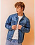 KOTTY MEN CASUAL REGULAR FIT DENIM BLUE JACKET