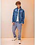 KOTTY MEN CASUAL REGULAR FIT DENIM BLUE JACKET