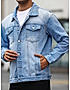 KOTTY MEN CASUAL REGULAR FIT DENIM LIGHT BLUE JACKET