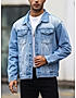 KOTTY MEN CASUAL REGULAR FIT DENIM LIGHT BLUE JACKET