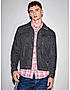 KOTTY MEN CASUAL REGULAR FIT DENIM BLACK JACKET