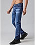 KOTTY MEN REGULAR MID RISE BLUE SOLID JEANS