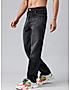 KOTTY MEN REGULAR MID RISE BLACK SOLID JEANS