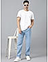 KOTTY MEN REGULAR MID RISE LIGHT BLUE SOLID JEANS