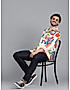 KOTTY MENS RAYON ABSTRACT PRINTED MULTICOLOR SHIRT