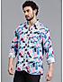 KOTTY MENS RAYON GEOMETRIC PRINTED MULTICOLOR SHIRT