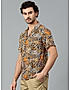 KOTTY MENS RAYON ANIMAL PRINTED MULTICOLOR SHIRT