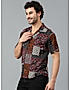 KOTTY MENS RAYON PAISLEY PRINTED MULTICOLOR SHIRT