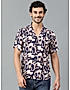 KOTTY MENS RAYON ABSTRACT PRINTED MULTICOLOR SHIRT