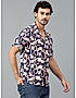 KOTTY MENS RAYON ABSTRACT PRINTED MULTICOLOR SHIRT