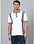 KOTTY MEN REGULAR FIT COLOR BLOCK PETER PAN COLLAR MULTICOLOR T-SHIRTS