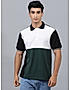 KOTTY MEN REGULAR FIT COLOR BLOCK PETER PAN COLLAR MULTICOLOR T-SHIRTS