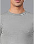 KOTTY MEN REGULAR FIT SOLID ROUND NECK GREY T-SHIRTS