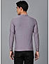 KOTTY MEN REGULAR FIT SOLID ROUND NECK PURPLE T-SHIRTS